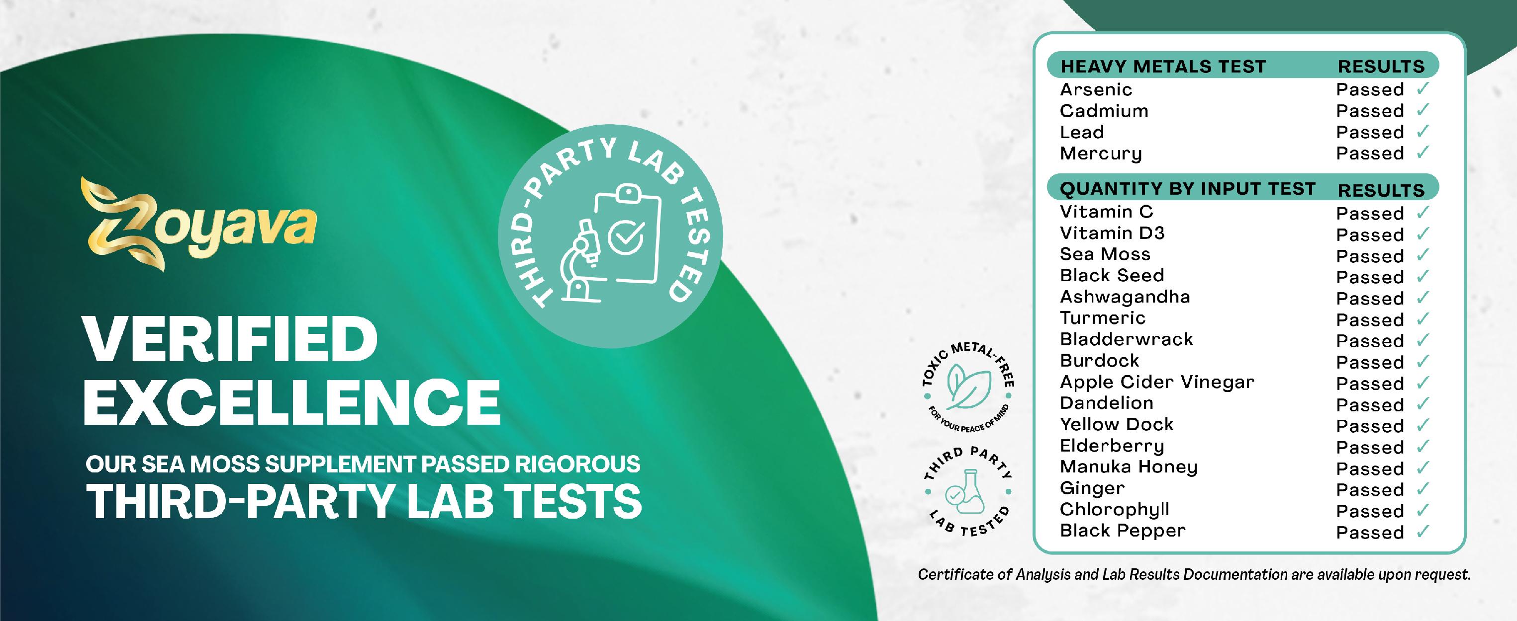 Zoyava Sea Moss Supplement - All-in-One Multivitamin with Black Seed Oil, Ashwagandha & 15+ Extra Strength Ingredients - 60 Capsules - MADE IN USA