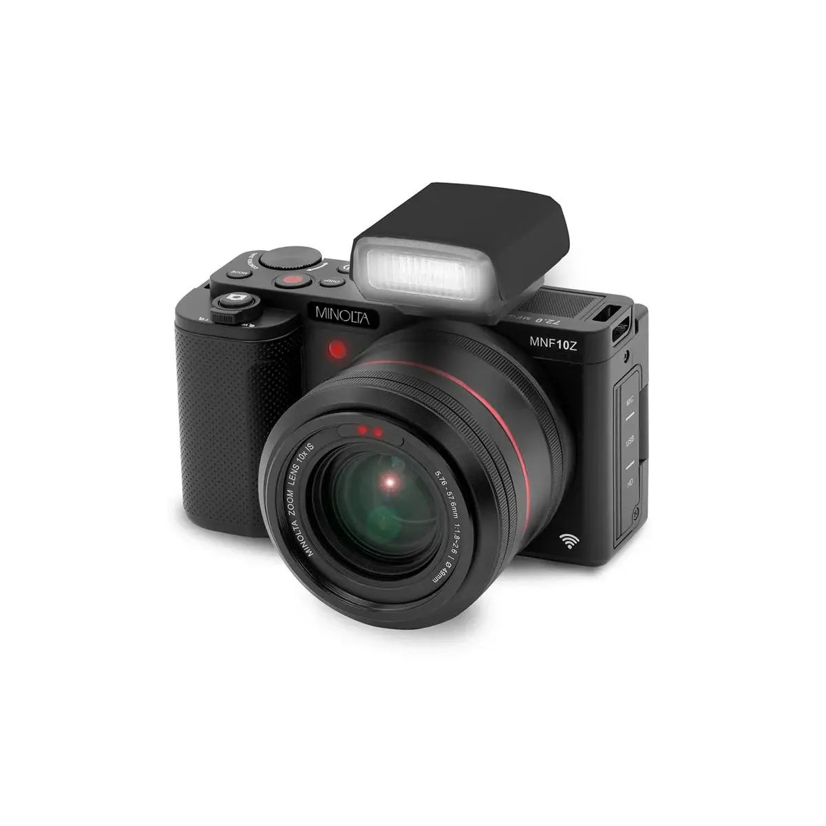 Minolta MNF10Z 72MP 5K Ultra HD Digital Camera with 10x Optical Zoom