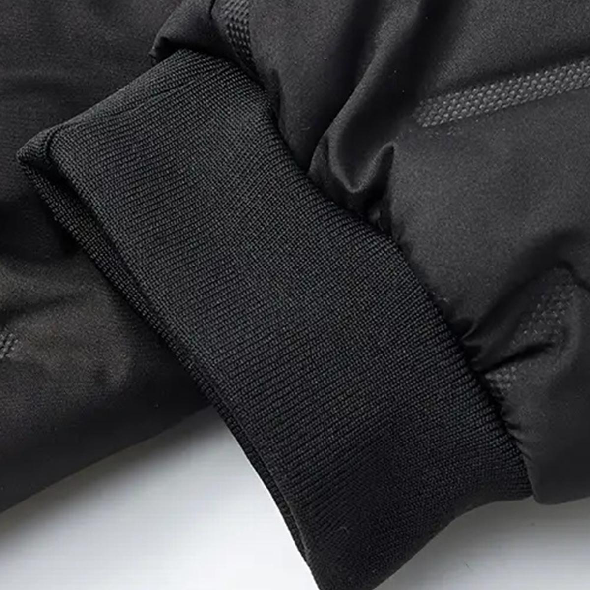 Men's Thermal Pants Heavyweight Insulated Cotton Winter Trousers with Drawstring Waistband, Black Cold Resistant Daily & Formal Wear with Side Pockets Suitable for Office Work and Outdoor Activities warm SpringStatements