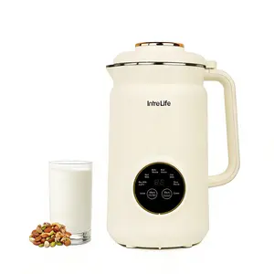 IntreLife 8 in 1 Nut Milk Maker Machine, 34oz Soy Milk Maker with Self Clean/12H Delay/6H Keep Warm, One Touch Alomnd Milk Maker for Homemade Oat, Soup, Juice, Plant Based and Non Dairy Beverages