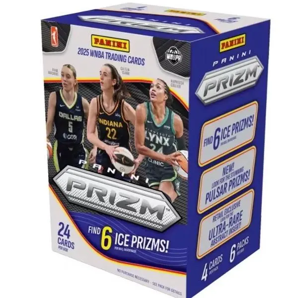 2025 Panini WNBA Prizm Basketball Blaster Box - Sports Trading Cards Collectible with Boosters, Trading Card Collectibles, Card Collecting