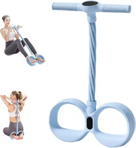 2026 New Menoly Smart Foot Pedal Puller, 6-Tube Elastic, Natural Latex Resistance Rope, Suitable for Abdomen/Waist/Arm/Leg Stretching and Shaping Training, Pilates, Yoga, Fitness Shaping, Christmas gifts &Valentine's Day gifts