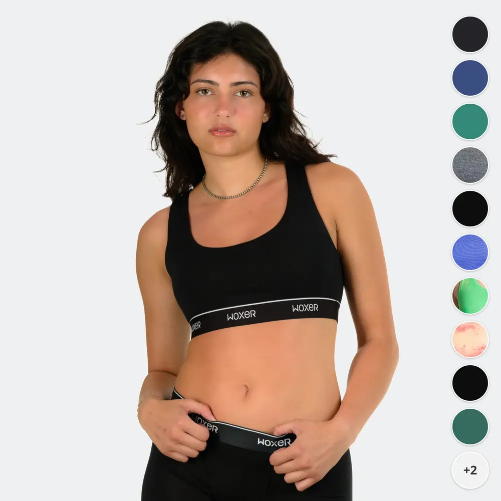 Women's Boss 2.0 Bralette - Supportive Workout Sports Bra, Breathable Comfy Seamless Wireless Racerback, Scooped Neck, No-Dig Straps, Chafe-Free Everyday Bra for Yoga, Hiking