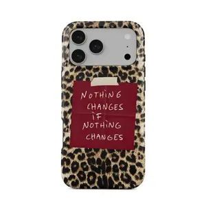 Magsafe This leopard print slogan phone case, Magsafe Compatible, compatible with iPhone 17, 16, 15, 14, 13, 12, 11, X, and Samsung models, a great holiday gift for friends or family,