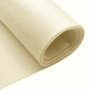 Felt Fabric 1.6mm Thick Felt By The Yard Ivory Color for Your Projects