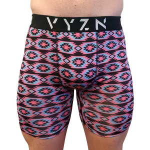 Men’s Performance Boxer Briefs – Neon Tribal