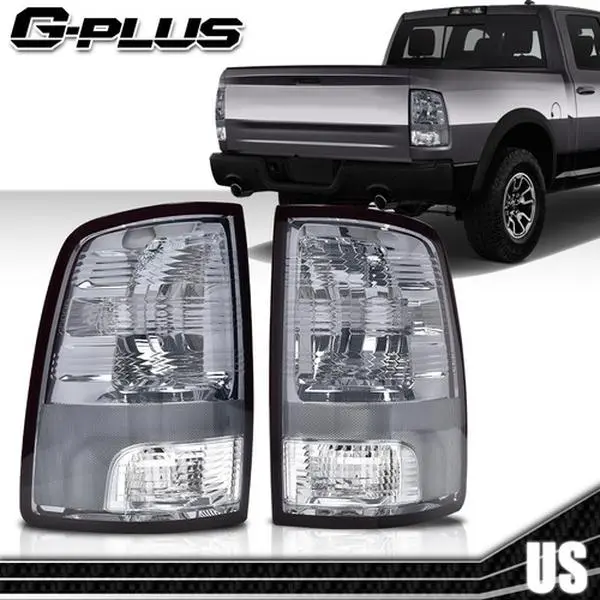 G-PLUS Rear Taillights Brake Lamps - Durable Housing, Dustproof, Waterproof, Energy Efficient, Scratch-Resistant Car Lights, Easy-Install Plug-and-Play Truck Accessories for 2009-2018 Dodge Ram 1500, 2010-2018 Ram 2500/3500