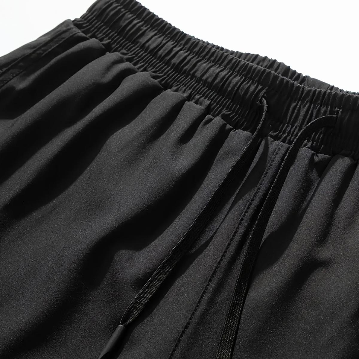 Men's Sports Muscle Fitness Shorts, Quick-Dry Stretch Gym Workout Drawstring Shorts, Breathable Tight Squat Training Shorts, Summer Gym