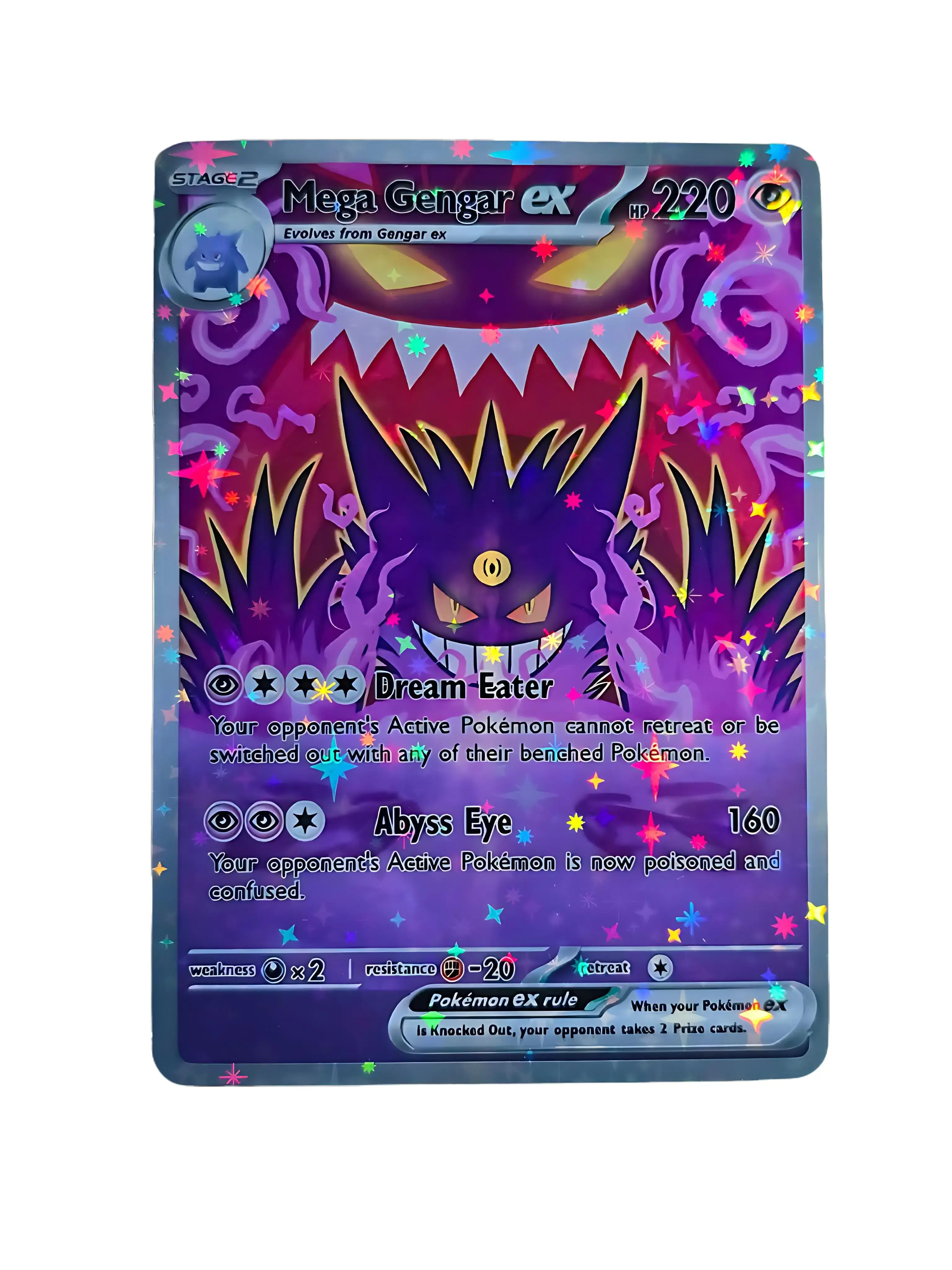 Mega Gengar EX Custom Card | Shattered Glass Holo / Starry Holo / Shattered Glass Textured - TikTok Shop Mega Gengar EX Custom Card | Shattered Glass Holo / Starry Holo / Shattered Glass Textured - TikTok Shop