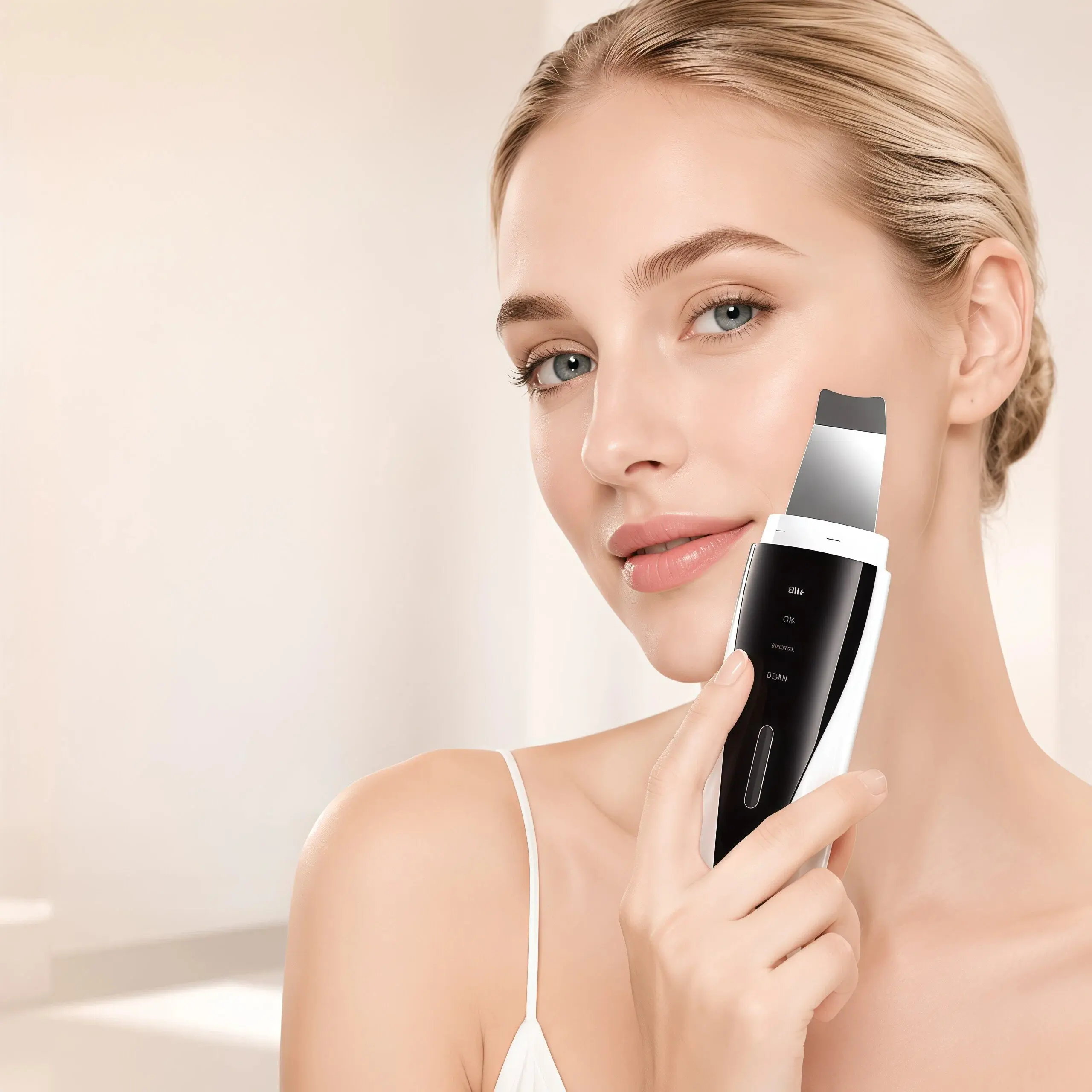 Skin Scrubber  Facial Spatula Pore Cleaner for Face | Blackhead remover with 4 modes,Type-C charging, Pore Scraper, Blackhead Extractor Tool, Lightweight, Facial Cleaning Tool, Remove Blackhead