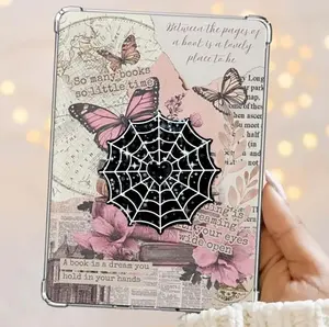 Goth Spider Web Spooky Boo Basket Goth Popsocket, Phone Grip, Kindle accessory, Phone Holder, Kindle Grips, Bookish Magnetic Pop Socket