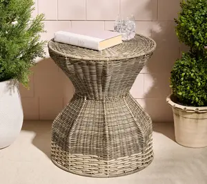 Garden Reflections Resin & Iron Outdoor Side Table Garden Reflections Resin & Iron Outdoor Side Table