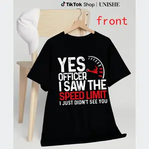 Light & Durable Funny Speeding Graphic Tee for Adults