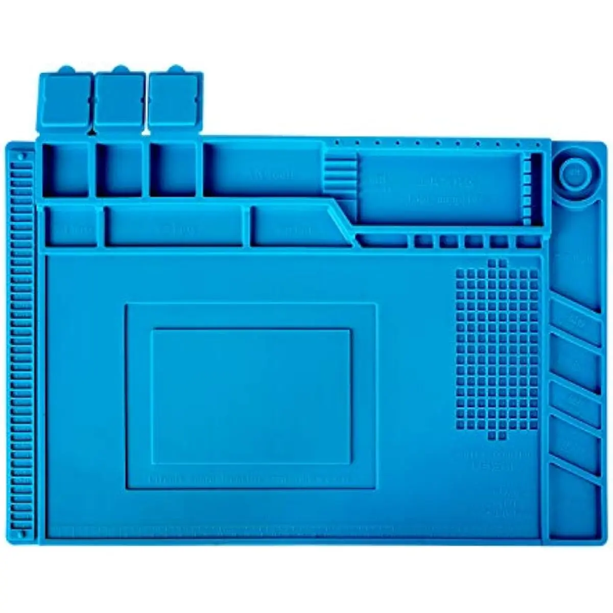 Soldering Mat Insulation Silicone Magnetic Repair Work Station Mat Heat-Resistant for BGA and Gun Soldering Iron, Workbench, Cell Phone Laptop Repair