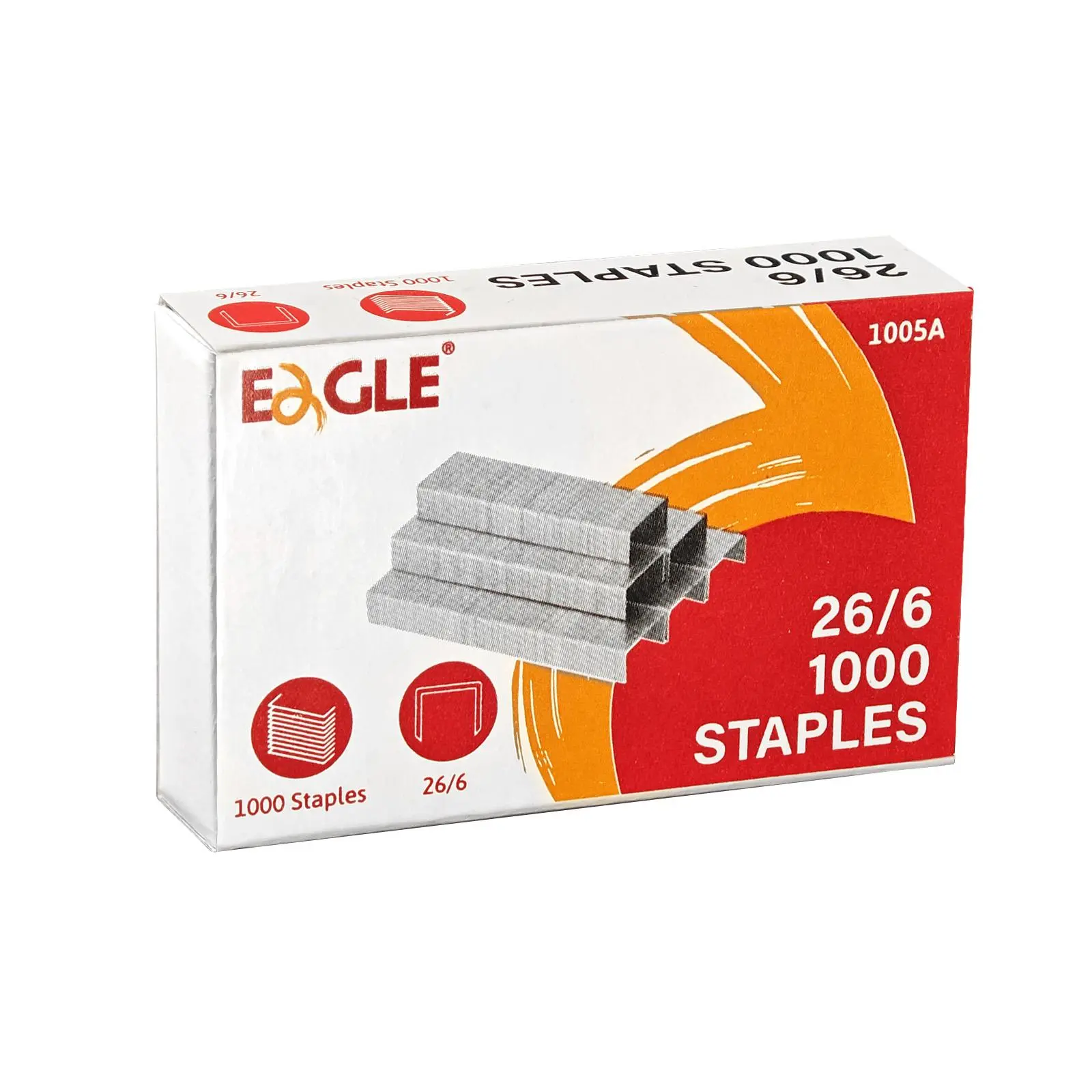 26/6 Standard Staples, 1000pcs/box Strong Staples, Staples for 12# Stapler, Office Binding Supplies for File Organization, Book Binding Materials, Office Stationery Supplies, Office Accessories
