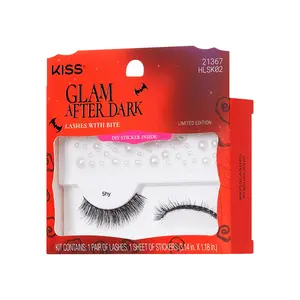 KISS Halloween Lashes & Gem Sticker - Shy