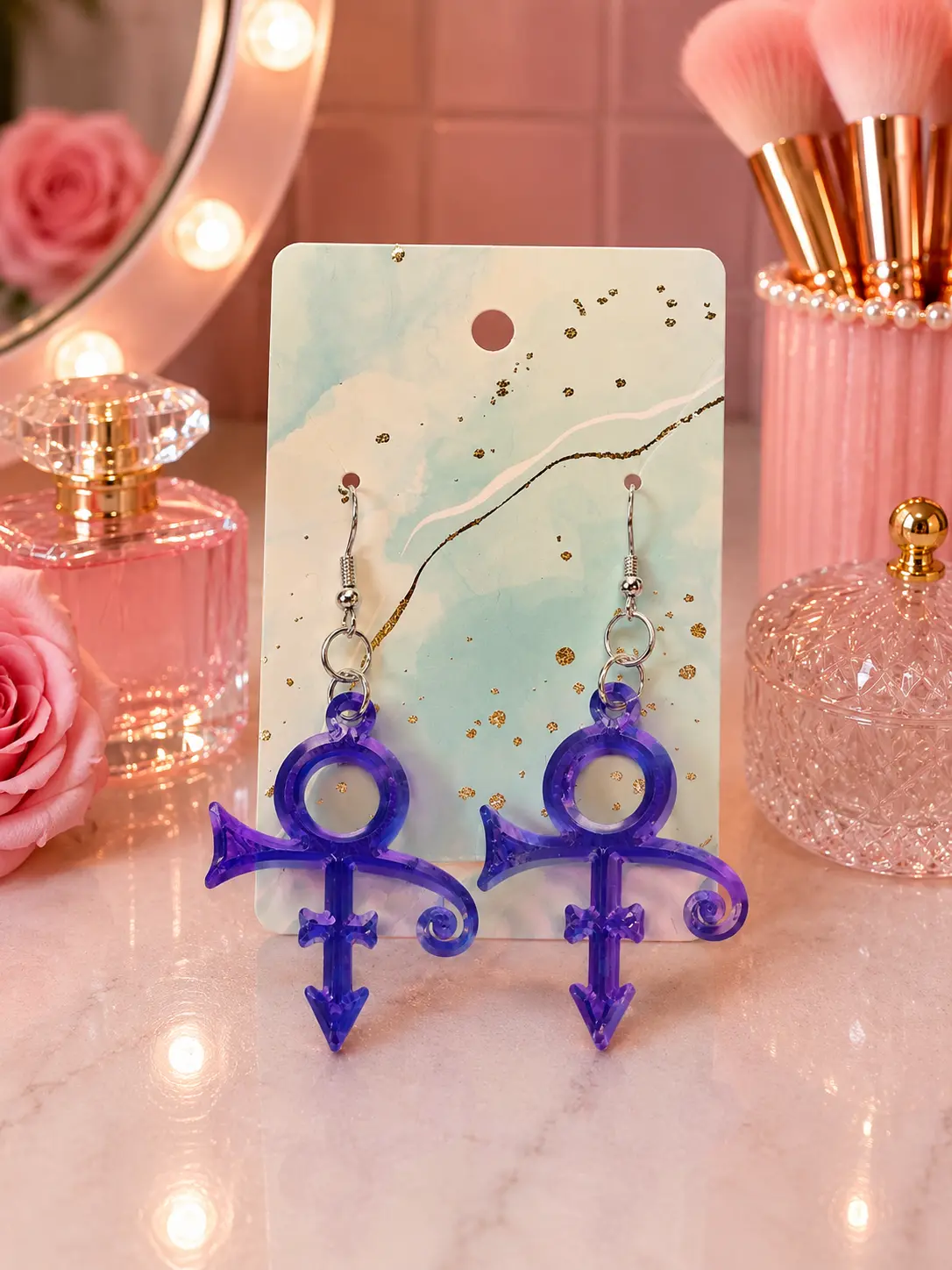 HOLOGRAPHIC PRINCE EARRINGS
