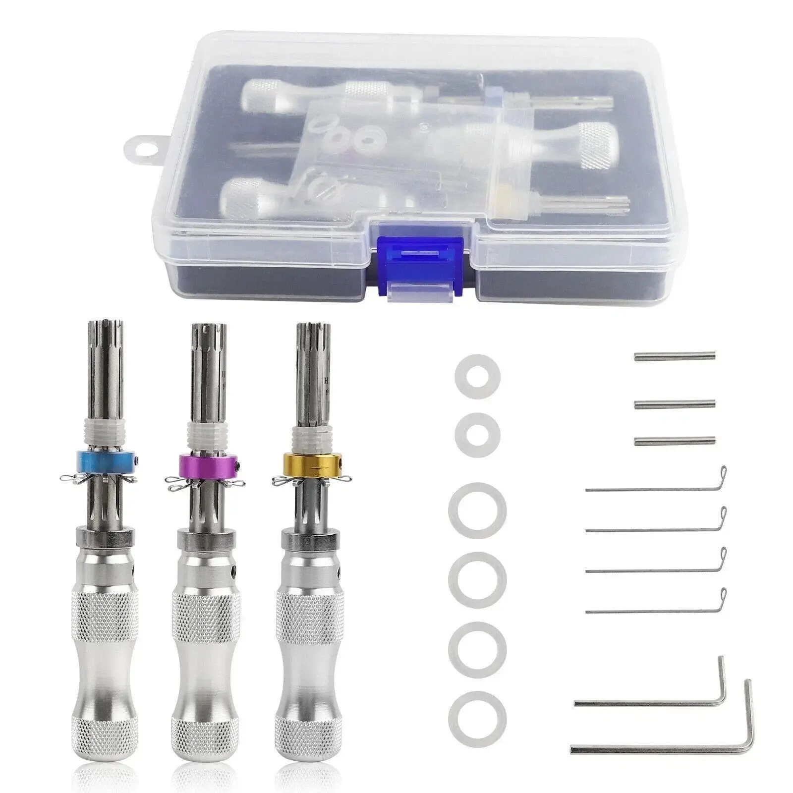 3-Piece Tubular Key Extractor & Broken Key Removal Tool Set