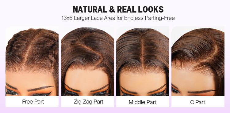 [13x6 GLUELESS WIG] Megalook #4 Chocolate Brown Color Bohemian Curls 13x6 Lace Front Wig Pre-everything Glueless Wig Pre Plucked Natural Hairline #Summervibes