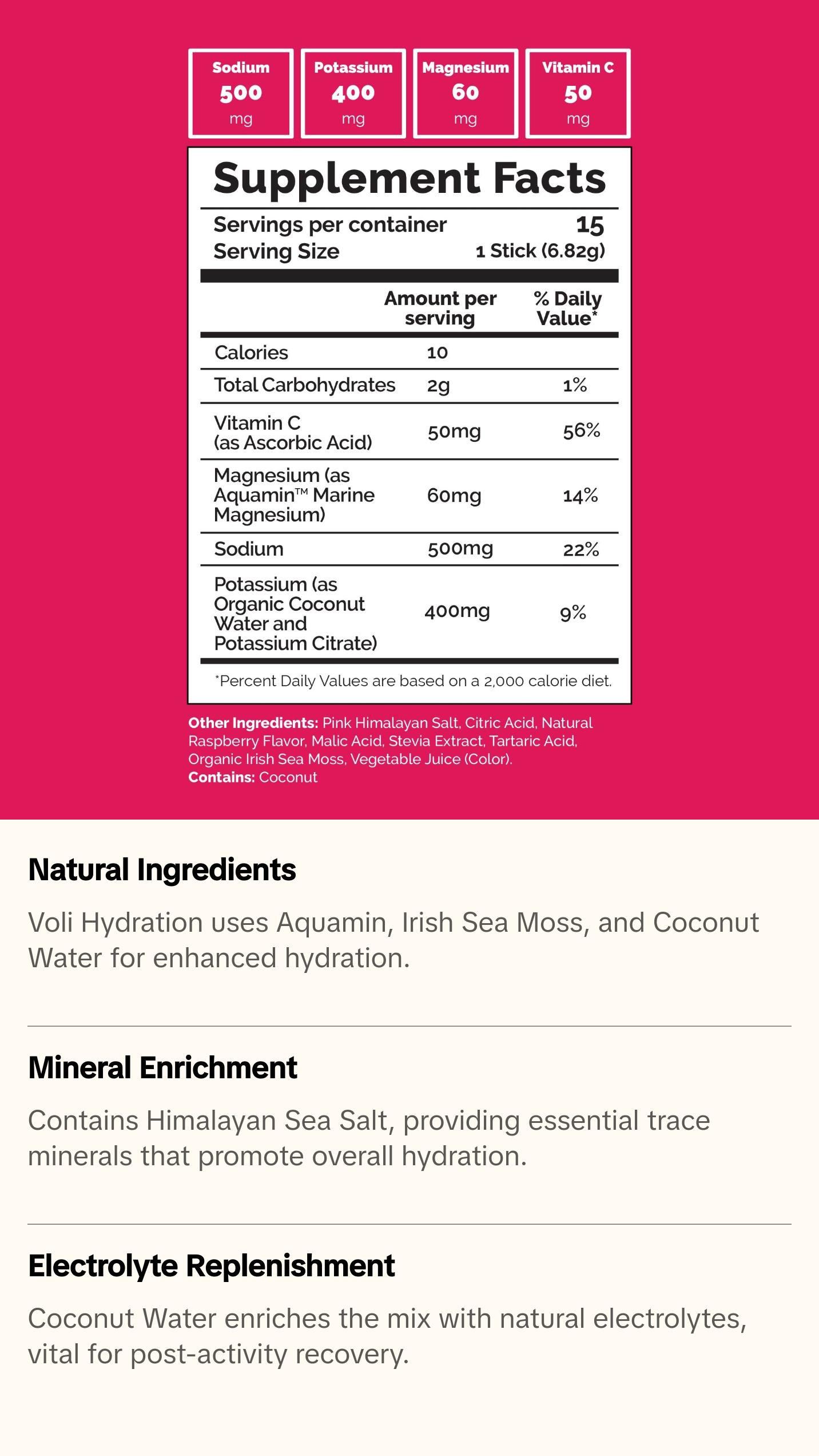 Voli Hydration - Riptide Raspberry