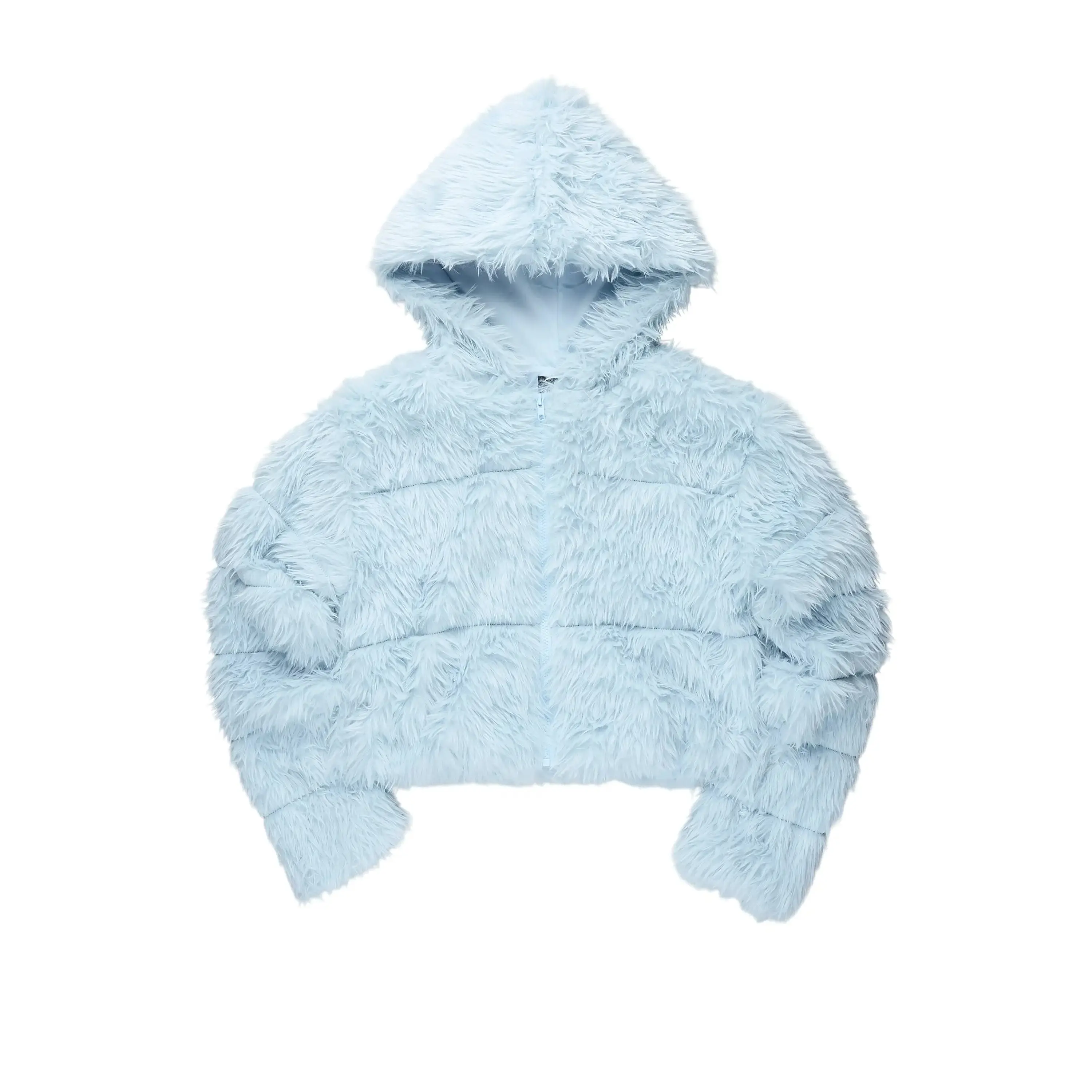 Kristin Baby Blue Fur Jacket
