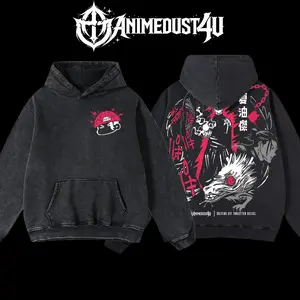 AnimeDust4U Retro Vintage Cursed Spirit Manipulator Suguru Geto Jujutsu Kaisen Oversized Hoodie 100% Premium Cotton S-5XL Classic Menswear