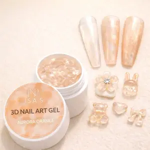 Molding gel Nails Aurora Orange