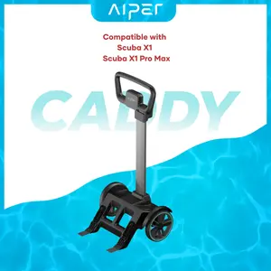 Aiper - Caddy: Portable Storage Solution for Scuba X1 Pro Max, X1 Pro & X1, Compatible with Wireless Charging Dock - Gray