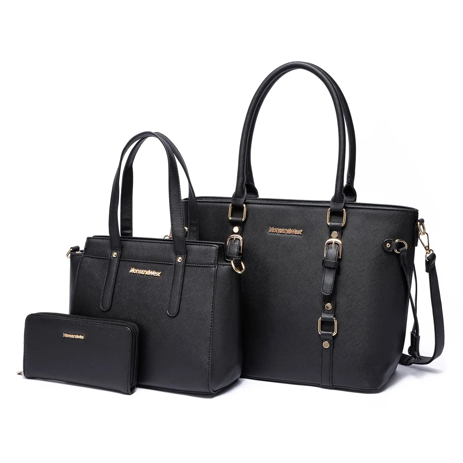 Montana West 3PCS Purses for Women  Tote Bag and Wallet Set Shoulder Satchel Handbags