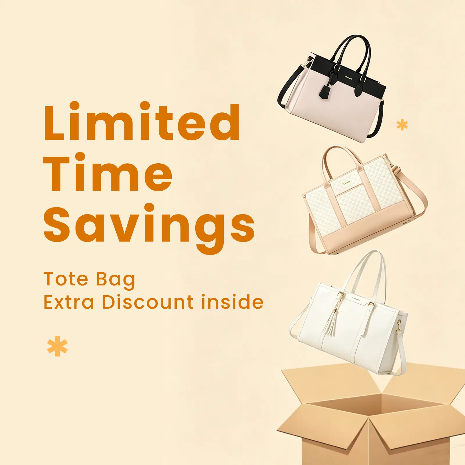 Laptop Tote Bag for Women, 15.6-17.3 Inch Large Capacity Work Bag, Durable Office Briefcase Computer Handbag, Limited Time , TikTokShopBackToSchool