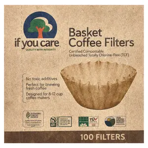 If You Care Basket Coffee Filters, 100 Filters