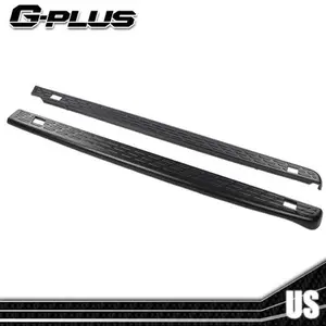 Fit For 2007-2013 Chevy Silverado 6'6" Truck Bed Rail Caps Molding Covers Black