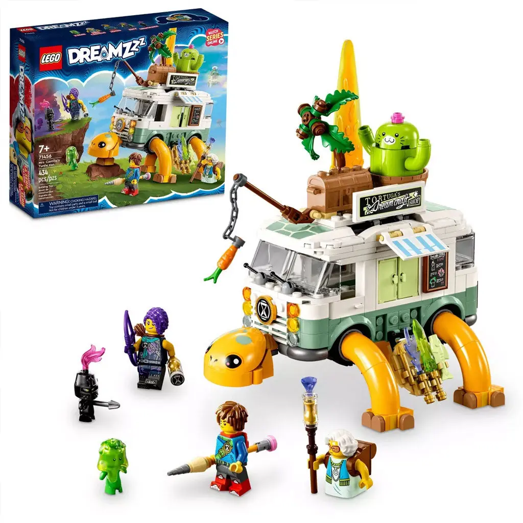 LEGO DREAMZzzz Mrs. Castillo's Turtle Van Assembly Blocks Set (71456) - Buildable Building Blocks Kit, Collectible Construction Set with Customizing, Flying Submarine Mode