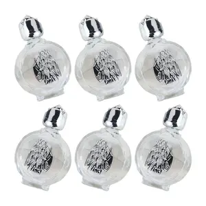 6 Pcs Crystal Glass 15 ml Portable Liquid Containers for Spiritual Use