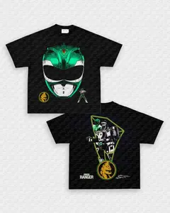 GREEN RANGER TEE RETRO MOVIE GRAPHIC T-SHIRT UNISEX FASHION CLOTHING FOR MEN & WOMEN