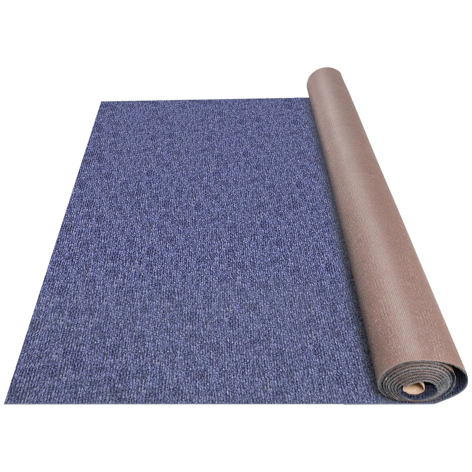 【FathersDayGift】VEVOR Deep Blue Marine Carpet 6 ft x 52.5 ft Marine Carpeting Marine Grade Carpet for Boats with Waterproof Back Outdoor Rug for Patio Porch Deck Garage Outdoor Area Rug Runner Non-Slide Porch Rug