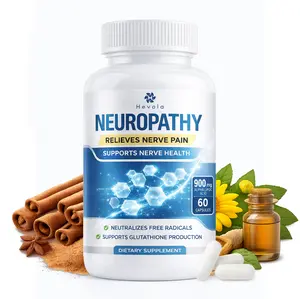 Nerve Savior for Neuropathy, 60 Capsules with 900mg Alpha Lipoic Acid, Benfotiamine & B12, for Discomfort in Feet, Hands, Legs, Back & Neck