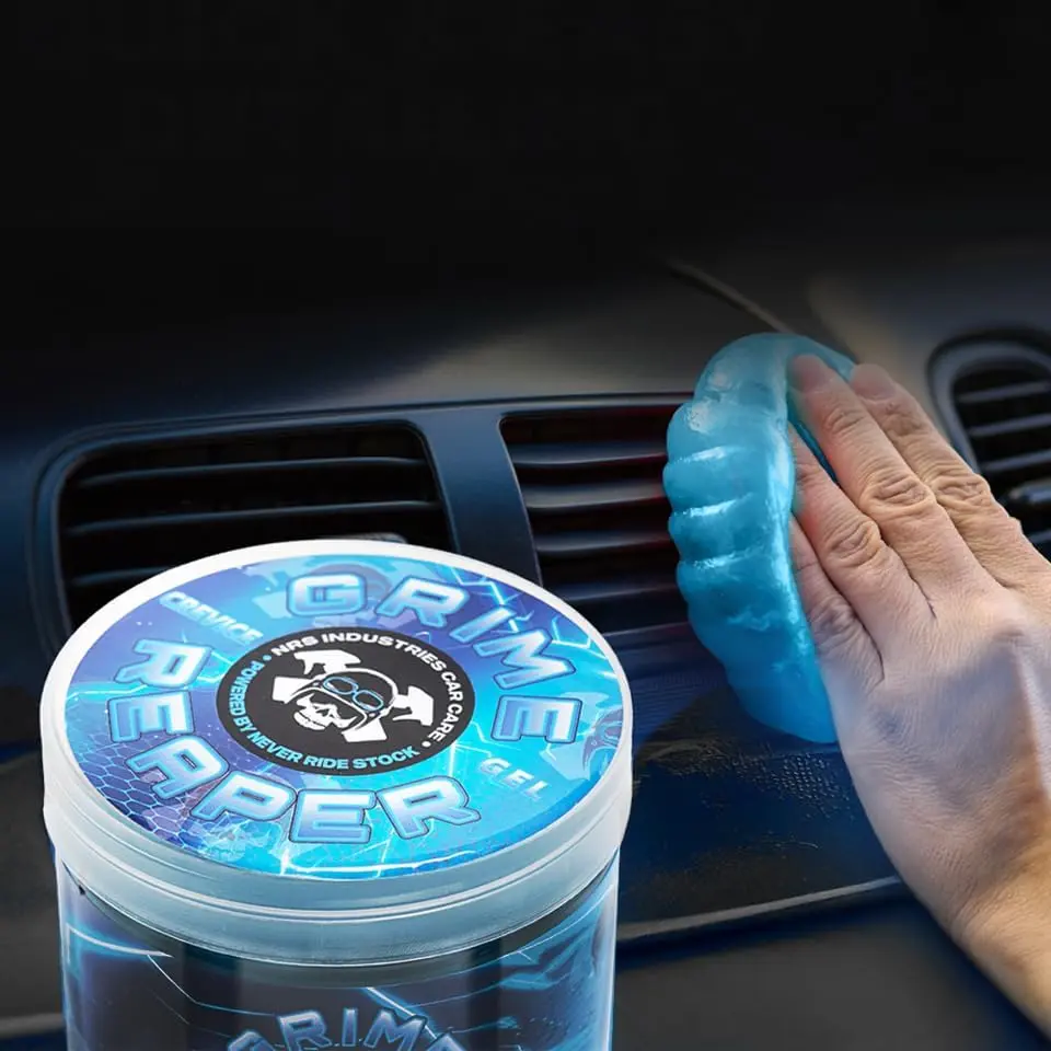 Never Ride Stock Grime Reaper Cleaning Gel | Clean Slime Putty | Auto Detailing | Car Interior Cleaner | Car Accessories | Electronic Products Keyboard Cleaner | Dust Remover