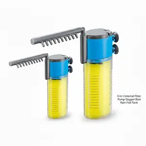 Aqua Dream 3-in-1 Internal Aquarium Filter Pump Ultra-Quiet Submersible Water Pump for Small Fish Tanks AD-DB-1108F & AD-DB-1120F