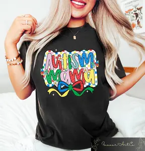 Autism Mama Coquette T-shirt, Mother's Day Shirt, Autism Mama , Coquette Mother's Day Gift, Autism Awareness Neurodiversity Tee