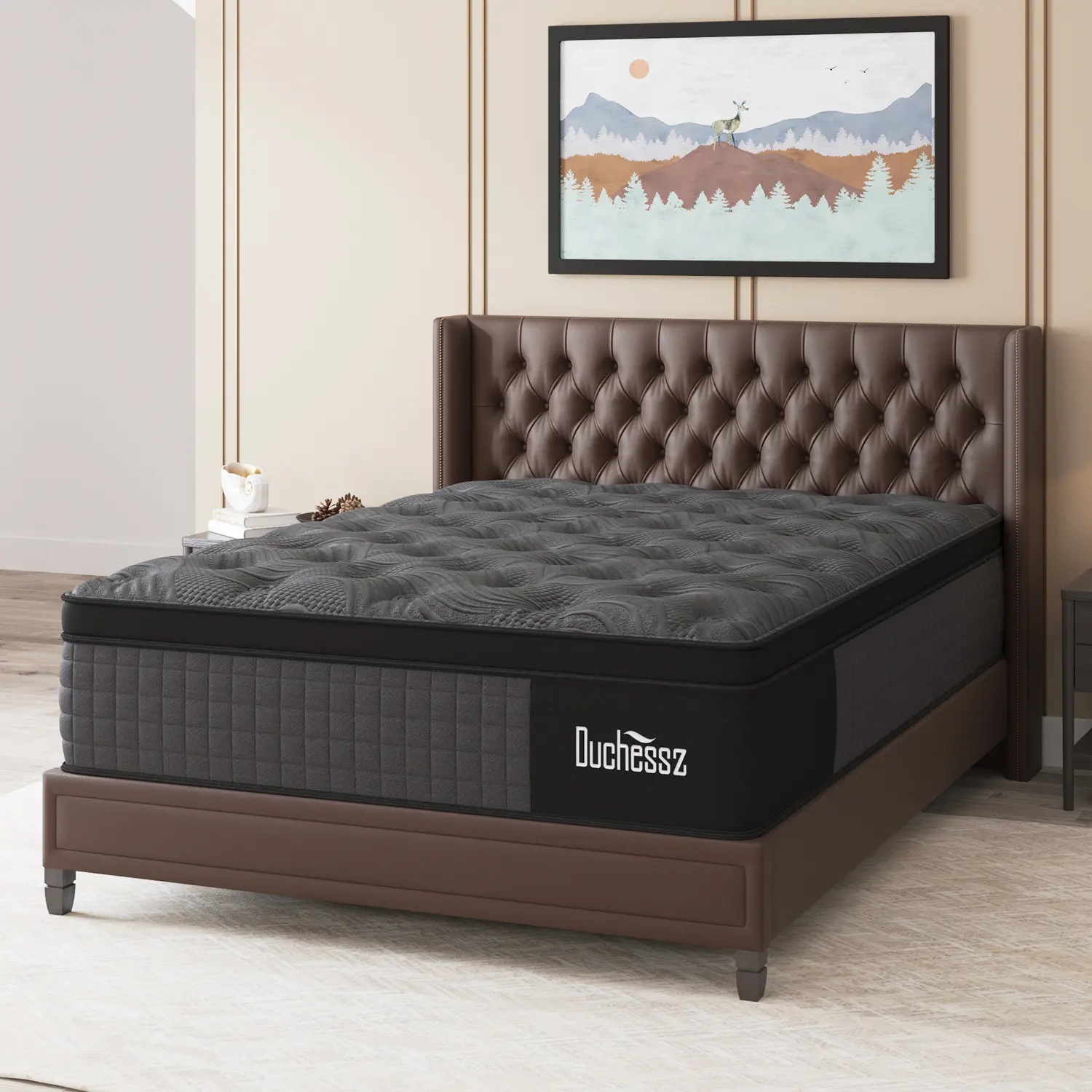 10"12"14" Twin Full Queen King Size Mattress in a Box Hybrid Spring Memory Foam, Medium Firm Ergonomic Mattress