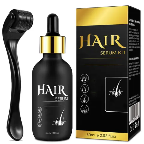 Hair & Beard Serum - 60ml (1pcs/2pcs/3pcs Multiple Packs), Alcohol-Free Haircare for Adults, Random Colors, Suitable for Twice Daily Use