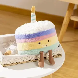 Jellycat Amuseables Birthday Cake Plush – 100% Authentic Jellycat UK, Super Soft Cute Cake Toy, Original Gift for Kids & Birthday Decor