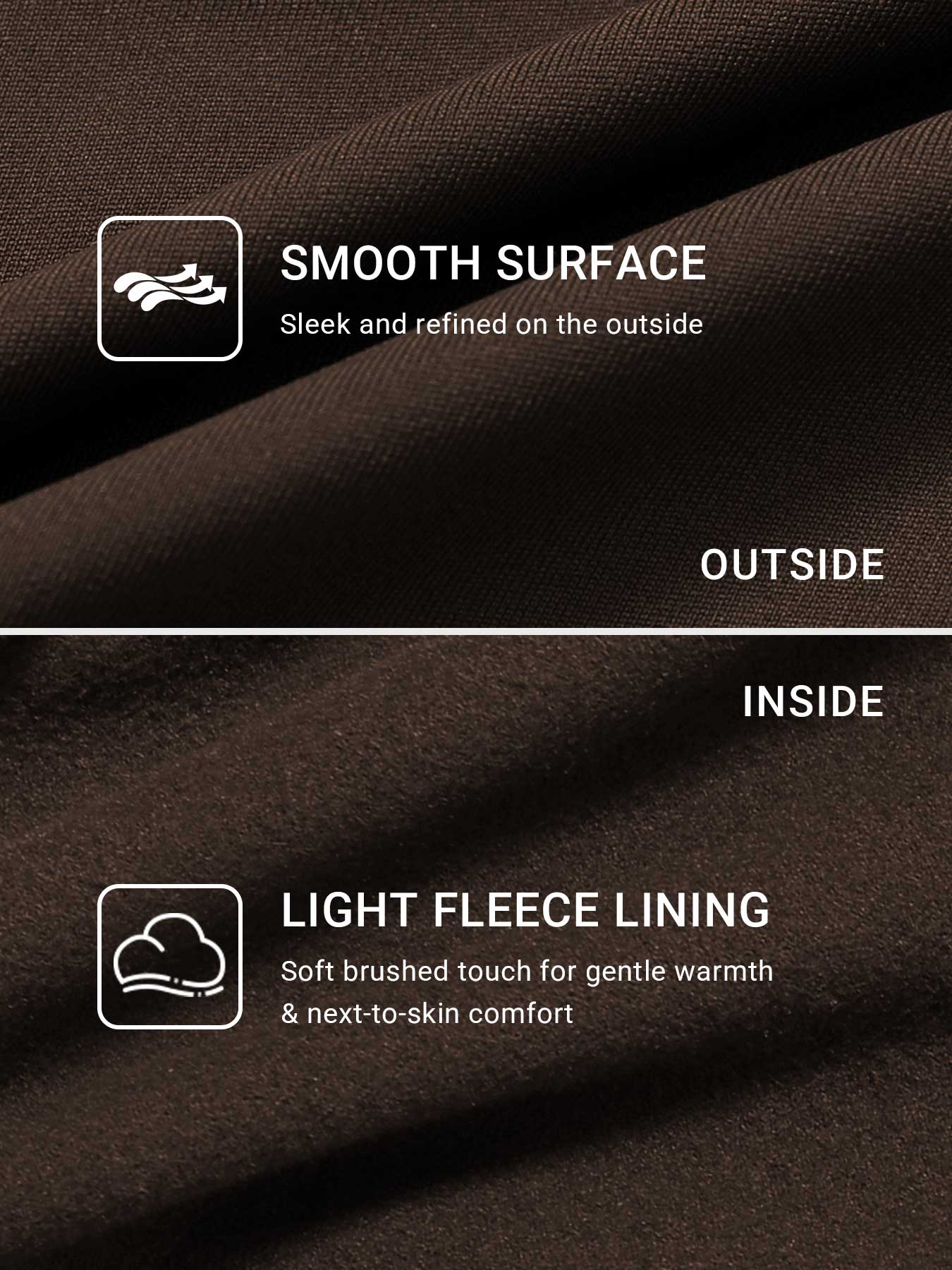 YEOREO Eddiy 33" Fleece Lined Straight Leg Leggings Women High Waist Warm Winter Yoga Pants Soft Fleece Lining Mid-Low Rise Fit Sweatpants