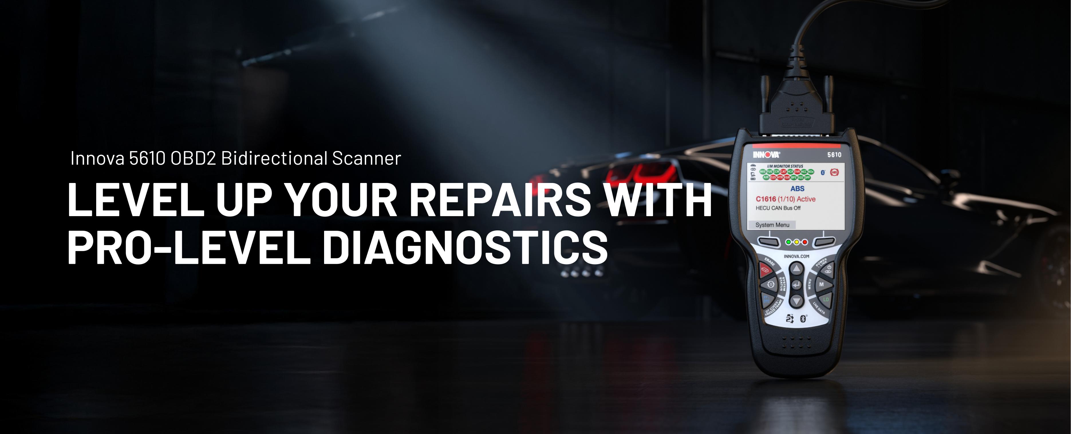 INNOVA 5610 OBD2 Bidirectional Scan Tool for OEM Codes with Manufacturer Warranty Easy-to-Use Design Car Diagnostic Scanner