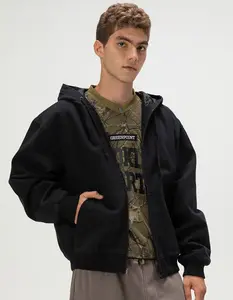 RSQ Mens Oversized Hooded Twill Jacket