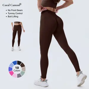 Coral Canton High Waisted Seamless Impact Leggings