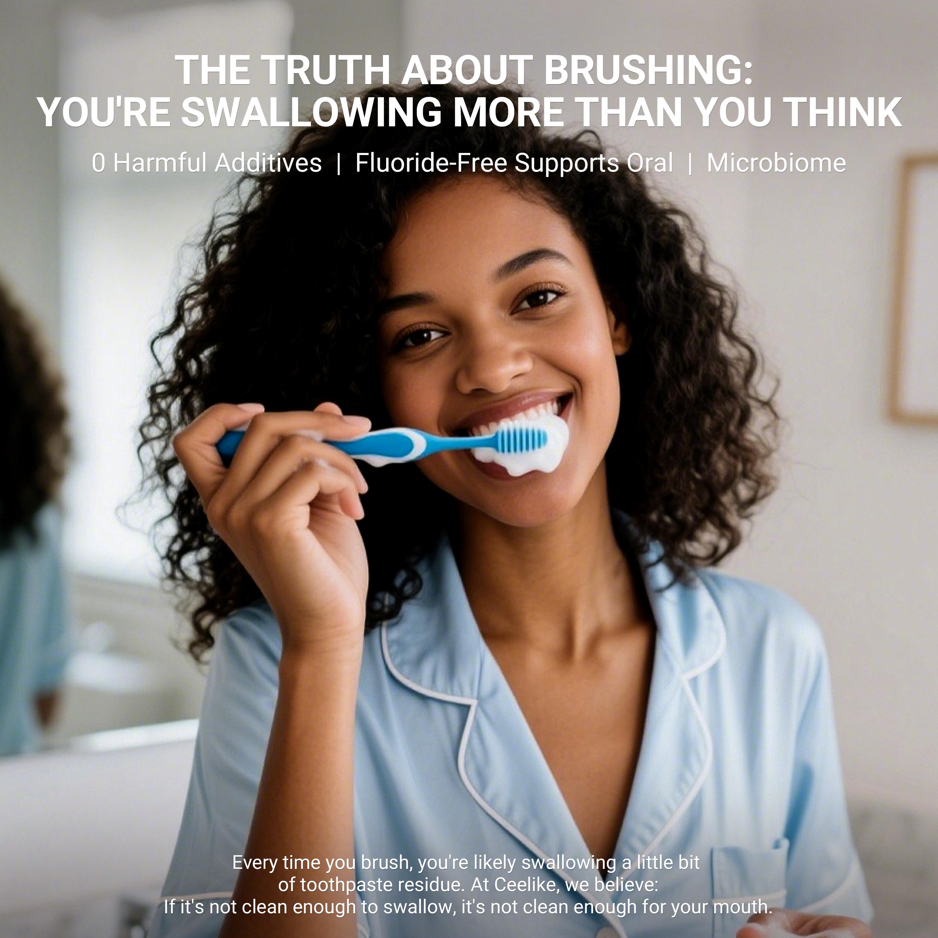 【CEELIKE】 Solid Toothpaste – Fluoride-Free, Eco-Friendly, Portable, Long-Lasting Fresh Breath | Natural Oral Care