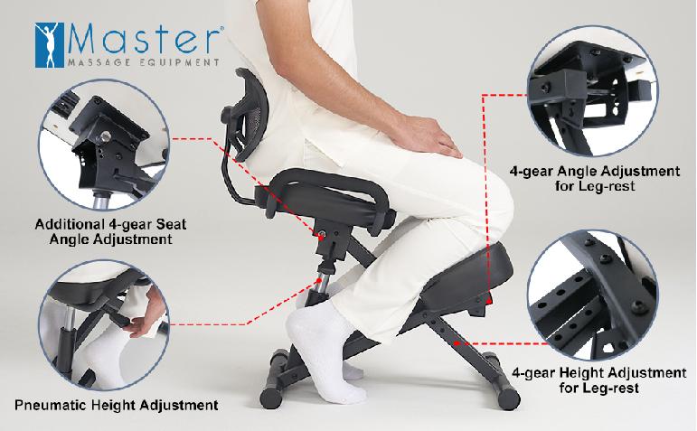 Master Massage Ergonomic Kneeling Chair with Back Support for Office -Posture Chair with Angled Seat and Backrest for Home and Office-Posture Correction Stool-Improve Your Posture Master Massage Ergonomic Kneeling Chair with Back Support for Office -Posture Chair with Angled Seat and Backrest for Home and Office-Posture Correction Stool-Improve Your Posture