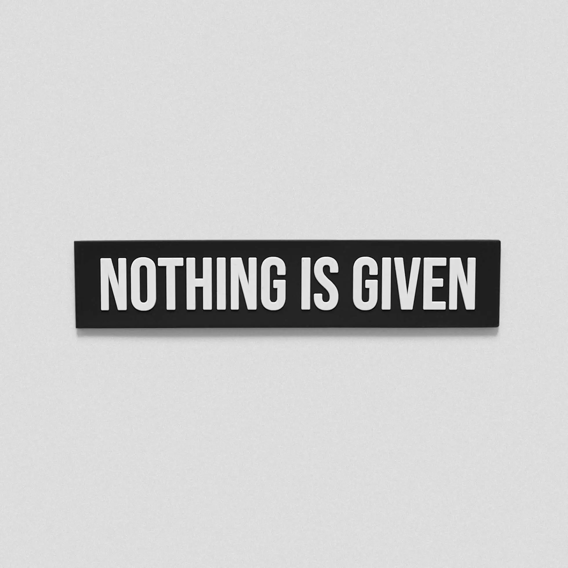 Embroidered Iron-On "Nothing Is Given" Patch, Sports & Outdoor Accessories Emblem, Embroidery Patches for Sports Headbands